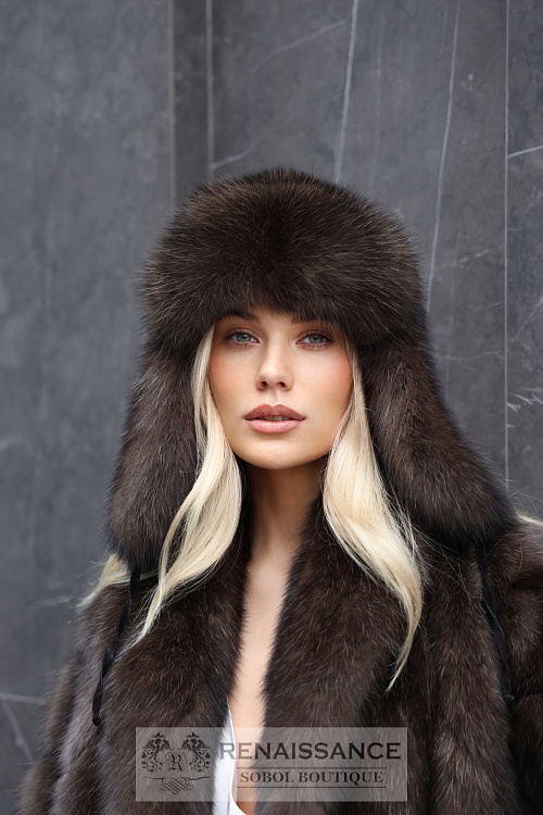 Модный жакет из баргузинского соболя