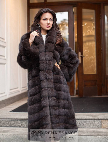 Пальто из баргузинского соболя