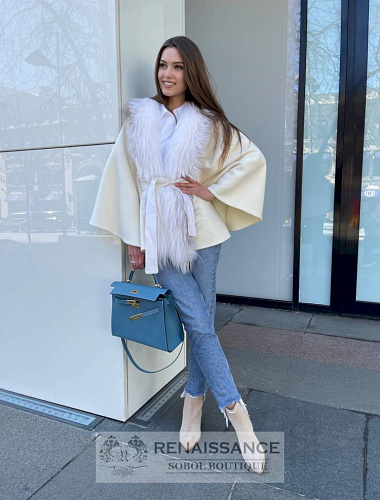 Жакет с мехом из арктической лисы