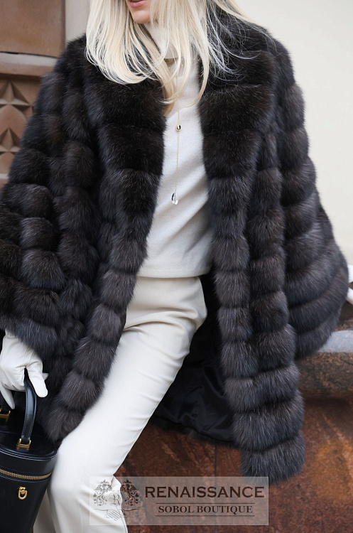 Манто из соболя в седине 5