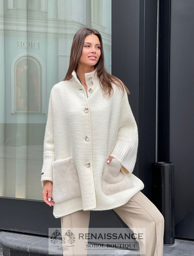 Жакет из кашемира Loro Piana с норкой