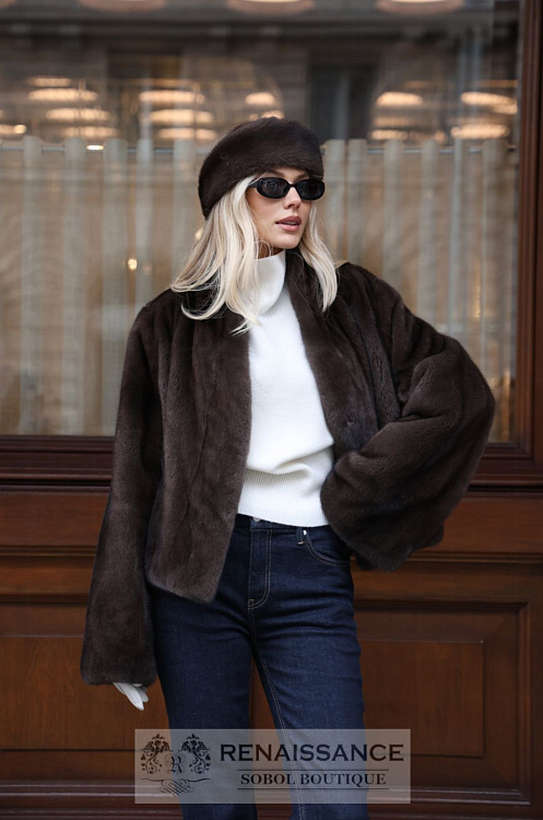 Стильный жакет из норки