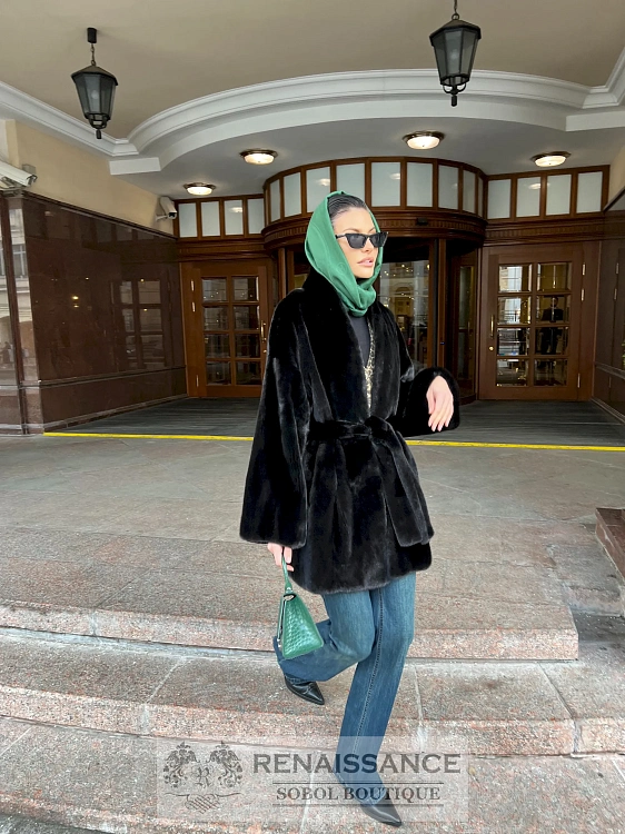 Полушубок-жакет из меха норки, Москва, Пальто