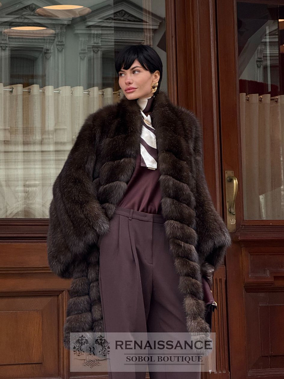 Роскошное манто из соболя
