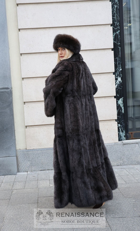 Шуба из баргузинского соболя ТОП-ЛОТ в седине 6