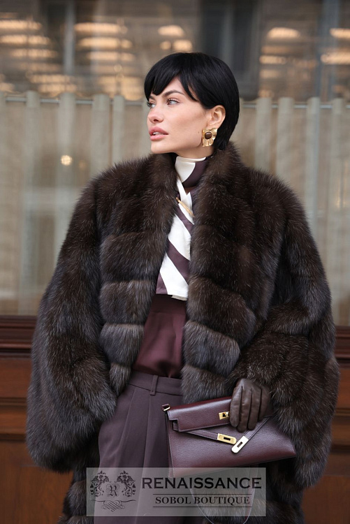 Роскошное манто из соболя