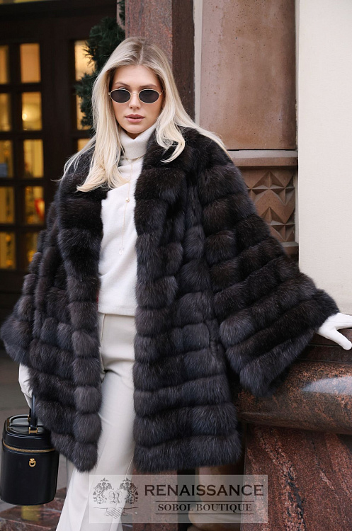 Манто из соболя в седине 5