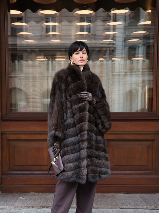 Роскошное манто из соболя