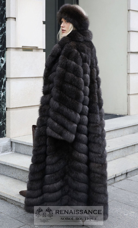 Шуба из соболя в седине 5