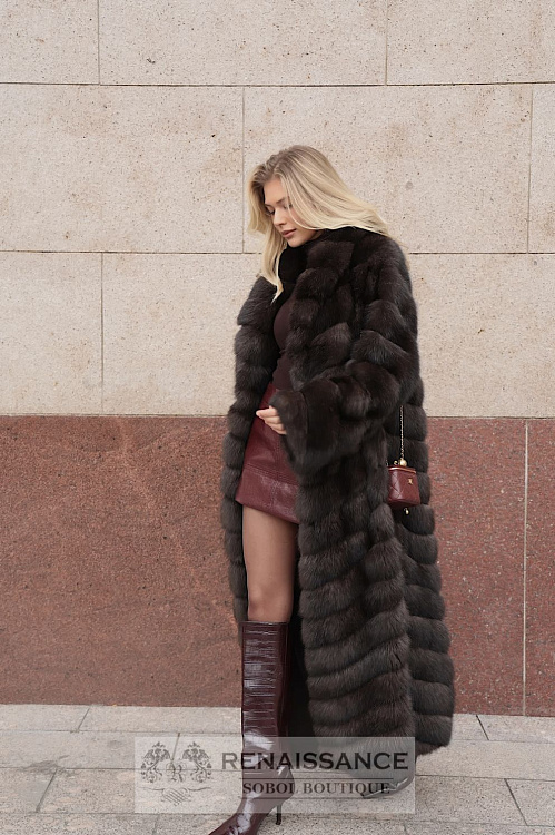 Элегантная шуба из соболя