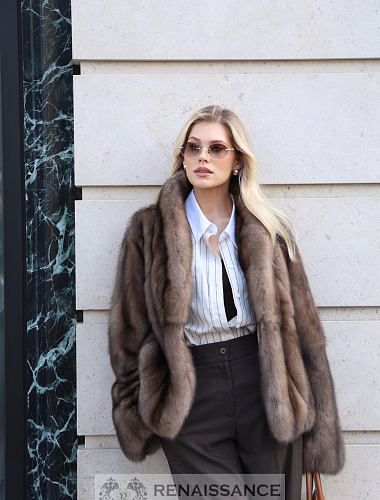 Жакет ретро из соболя