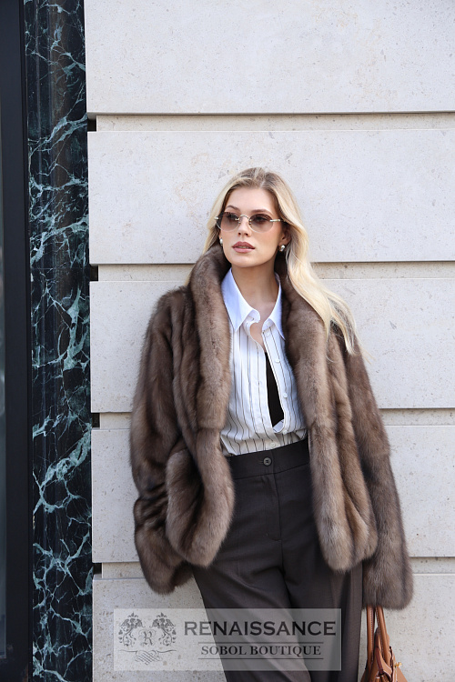 Жакет ретро из соболя