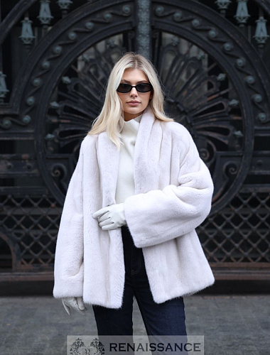 Удлинённый жакет из норки