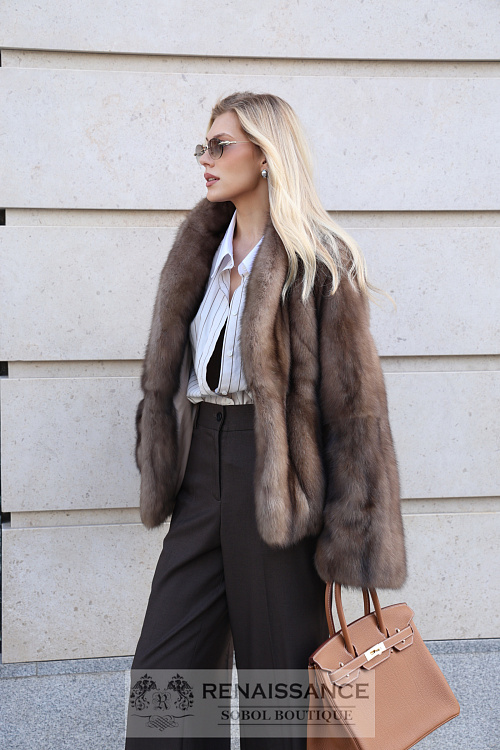 Жакет ретро из соболя