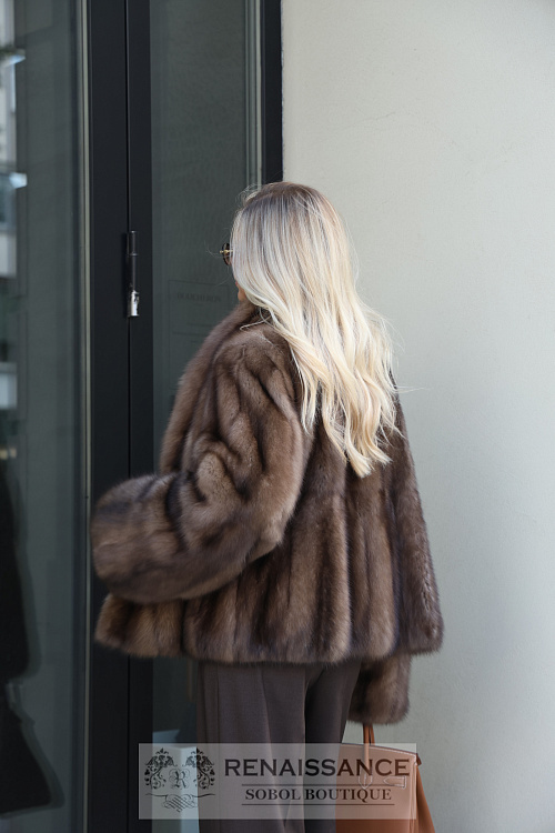 Жакет ретро из соболя