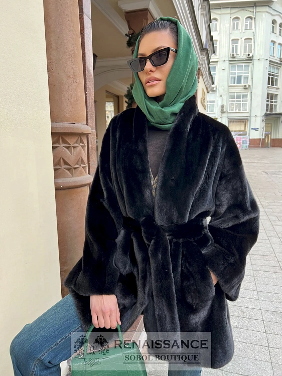 Полушубок-жакет из меха норки, Москва, Пальто