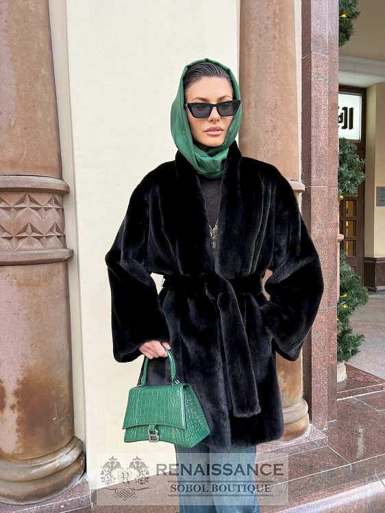 Полушубок-жакет из меха норки, Москва, Пальто