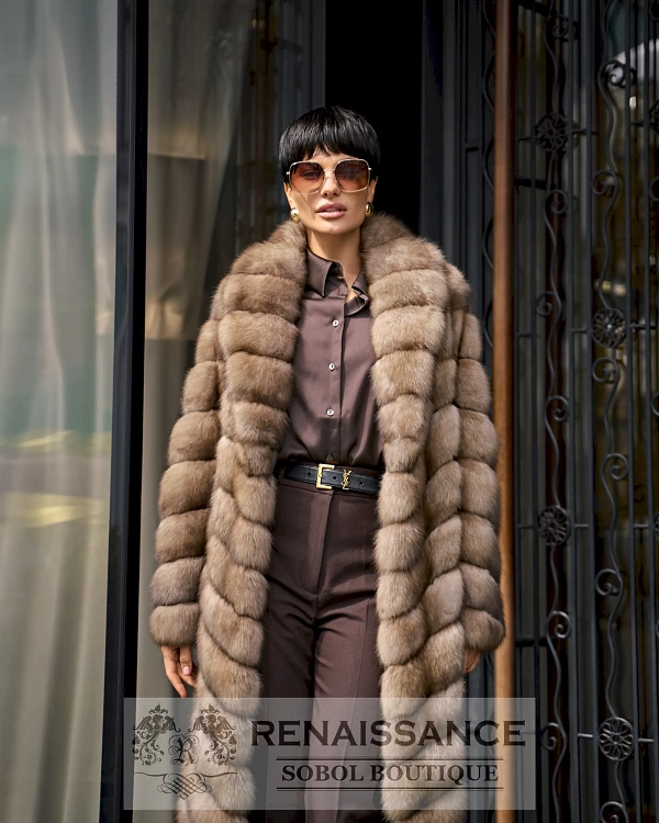 Элегантная соболиная шуба
