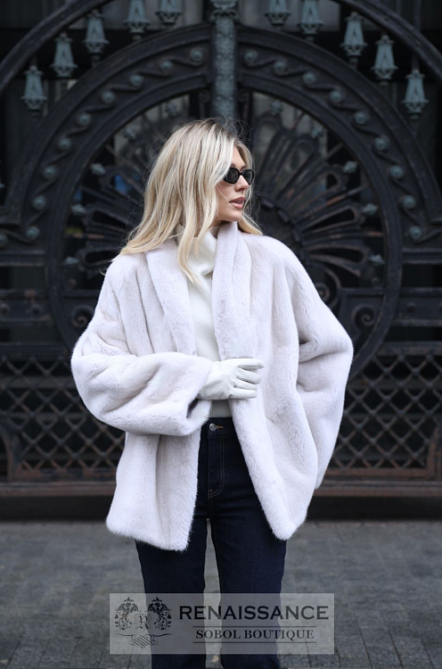 Удлинённый жакет из норки