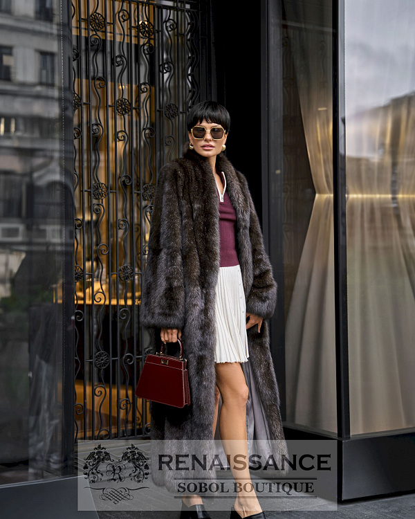 Соболиная шуба из цельных шкурок