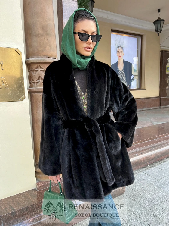 Полушубок-жакет из меха норки, Москва, Пальто