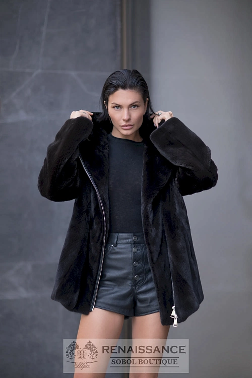 Куртка-косуха из меха норки