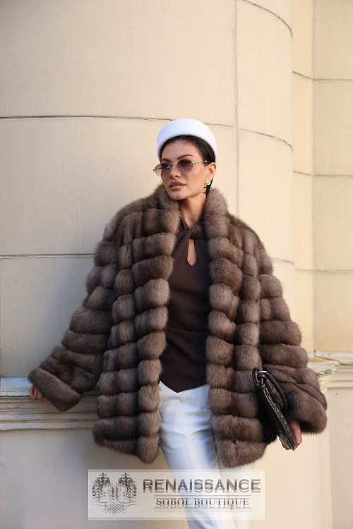 Шуба автоледи из баргузинского соболя