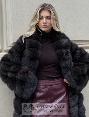 Элегантная шуба из соболя 
