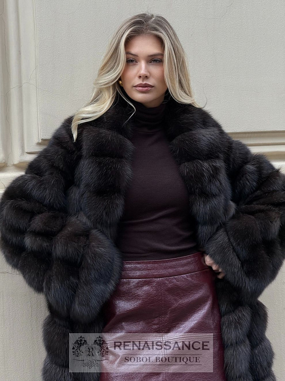 Элегантная шуба из соболя